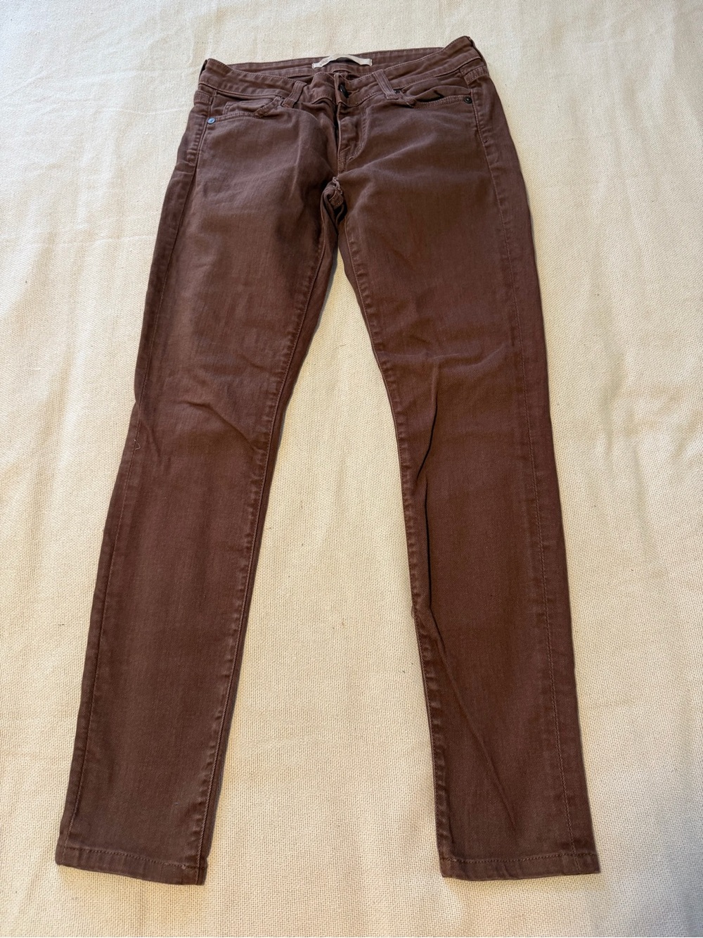 Vince Rust Brown Skinny Jeans